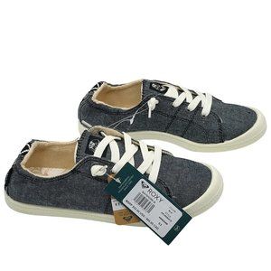 Roxy Shoes Womens Size US 8.5 Bayshore III Slip On Sneakers NEW Flaw On Toes Blk